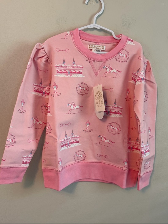 The Beaufort Bonnet Company Other - The Beaufort Bonnet Company Pink Kentucky Derby Crewneck Sweatshirt